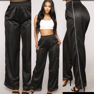 Button down knit pants